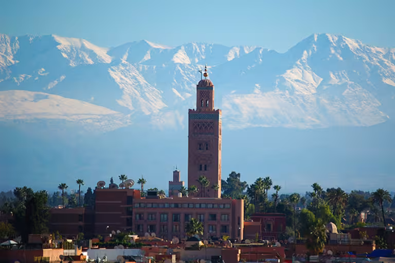 Snow in Morocco